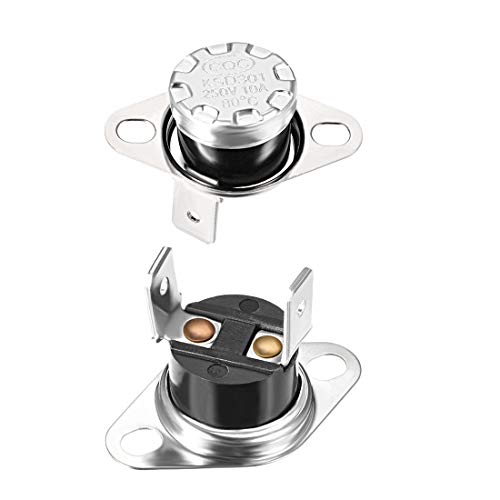 Tipo: 2pz KSD301 80 gradi Celsius termico interruttore di controllo 250V 10A NO (Normalmente aperto)