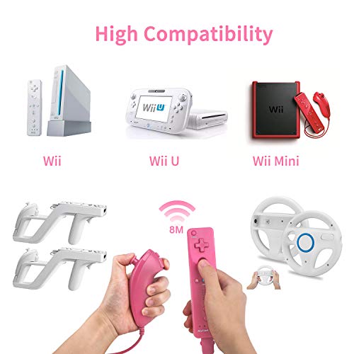 TechKen Wireless Controller for Wii, Motion Plus Wii Controller Compatible for Wii, Wii U