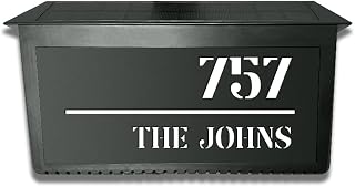 Personalized Solar House Numbers Sign Custom Solar Address Sign for Outside Solar Modern Door Plaque