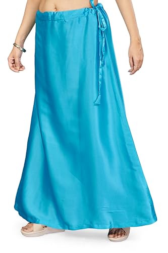 Image of Madhu Fashion Women's Satin Saree Petticoat Saree Underskirt