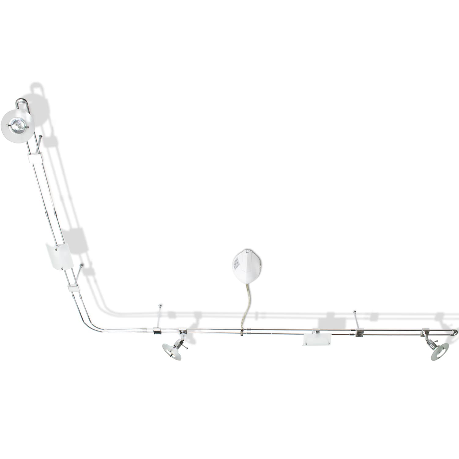 Xelux - Plafonnier 5 Spots orientables et déformable 5 LED 35 W 3 syros et 2 sail