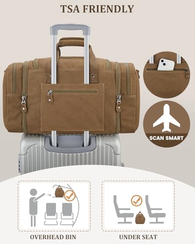 Image of Gonex Duffle Bag for Travel, Expandable 50L Overnight Weekender Gym Bag