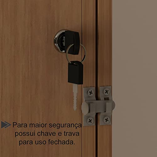 Cama Retratil De Parede Solteiro CM8015 Amendoa Tecno Mobili
