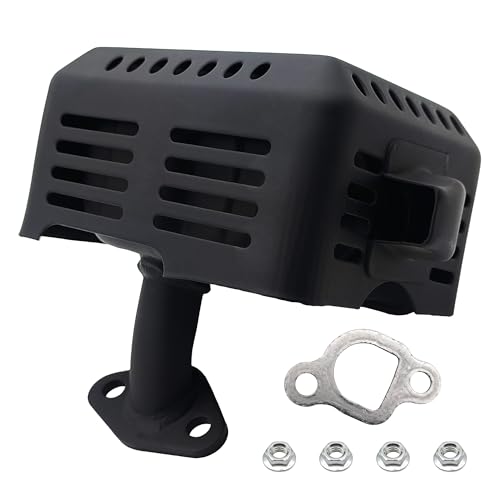 YGQ Silencieux d'échappement GX160 pour Honda 5,5 CV 6,5 CV GX120 GX140 GX200 18310-ZF1-000 159 cc Predator 196 cc 173 212 cc Moteur avec déflecteur...