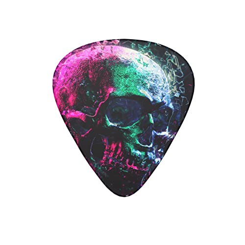 Lot de 12 médiators de guitare avec tête de mort et polygones brillants, noir 3D pour guitare électrique, basse acoustique, cadeau idéal pour les amateurs de guitare acoustique - Les Beatles, Paul McCartney, John Lennon, RIngo Starr, George Harrison Lot de 12 médiators de guitare avec tête de mort et polygones brillants, noir 3D pour guitare électrique, basse acoustique, cadeau idéal pour les amateurs de guitare acoustique