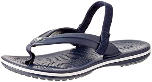 Crocs Unisex Kids Crocband Strap Flip, Navy , 8 UK Child
