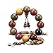 Hondark Handcrafted Wooden Bead Bracelet Multi-Color Prayer Bracelet,1pc/pack (Dia.18mmX13pcsJingGong)