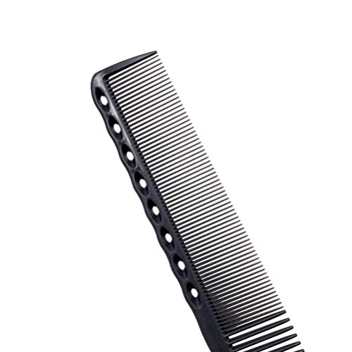 PIXNOR 2 Pcs Pente de Barbeiro de Carbono Profissional Pente de Cabelo de PlÃ¡stico de Dentes Finos