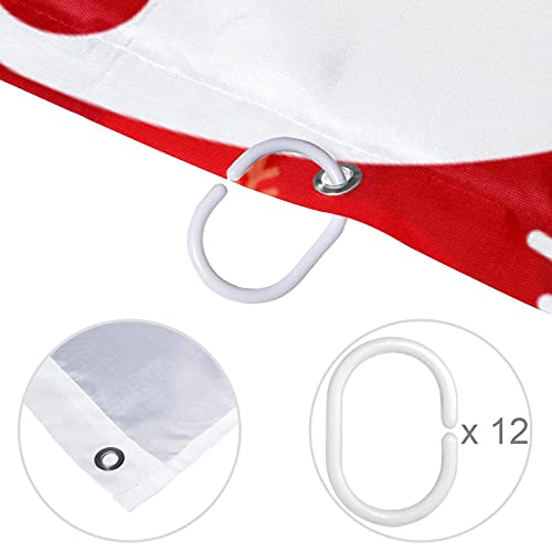 Rideau de douche Père Noël rouge : solution déco anti-éclaboussures pour enfants