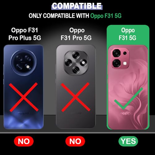 Image of Shockproof Case for Oppo F31 5G | Full Camera Protection | TPU Flexible Back Cover for Oppo F31 5G (Matte Black)