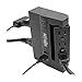 TRIPP LITE 6 Outlet Surge Protector Power Strip, 3 Rotatable Outlets, Wall Tap/Direct Plug in, 1200 Joules, 2 USB Charging Ports, Limited Warranty & $20, 000 Insurance (SWIVEL6USB), Black