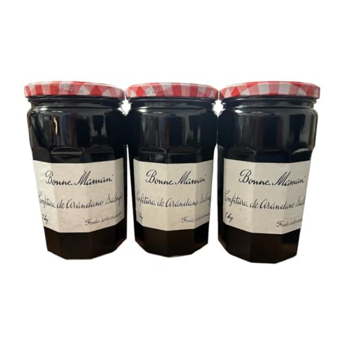 Bonne Maman Confitura de Melocotón 1 kg – Mermelada de Melocotón Tradicional Francesa – Receta Artesanal con Fruta Natural – Sin Colorantes ni Conservantes – Sabor Blue Berry