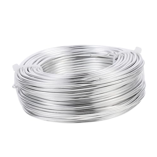 Alambre de aluminio de 3mm TOPBATHY para joyería, material ligero y flexible para manualidades