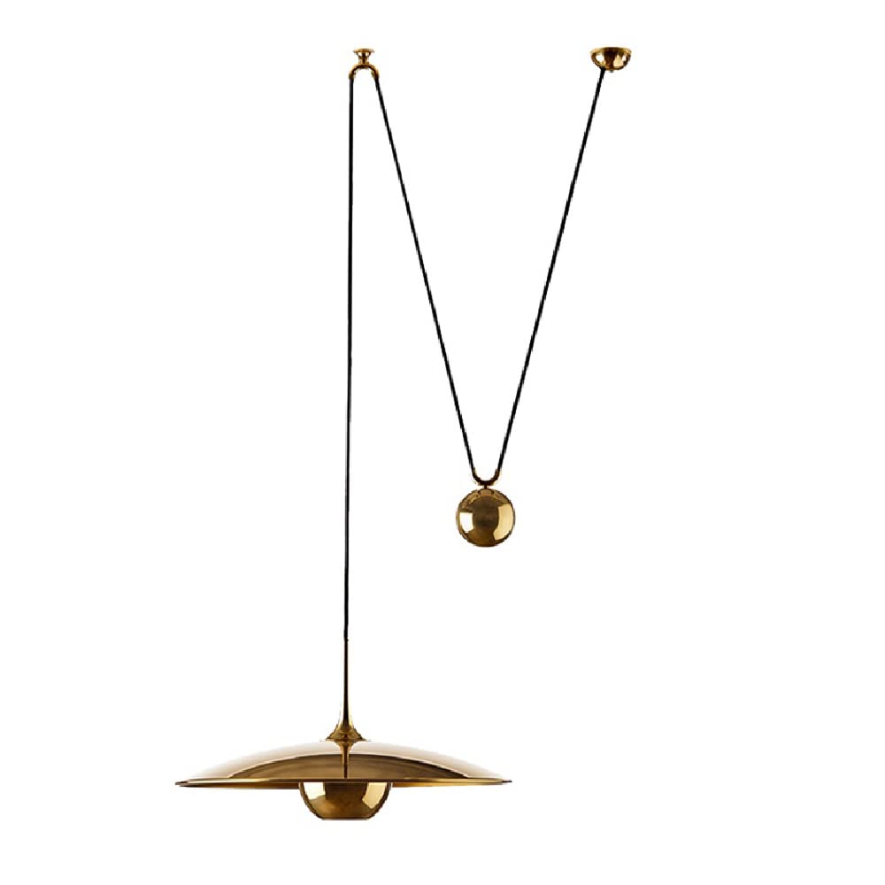 Lustre en Miroir-poulie Suspendu de Haut en Bas, Design à défilement, plafonnier, Or/Nickel, Table de Billard Nordique Moderne, loft, Villa, Salle de Bain, escalier en colimaçon