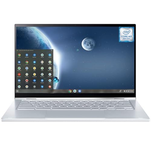 ASUS Chromebook C425 Laptop, 14', Intel Core M3-8100 Processor, 4GB RAM, 128GB Storage, HD Camera, Backlit Keyboard, Chrome OS(Renewed)