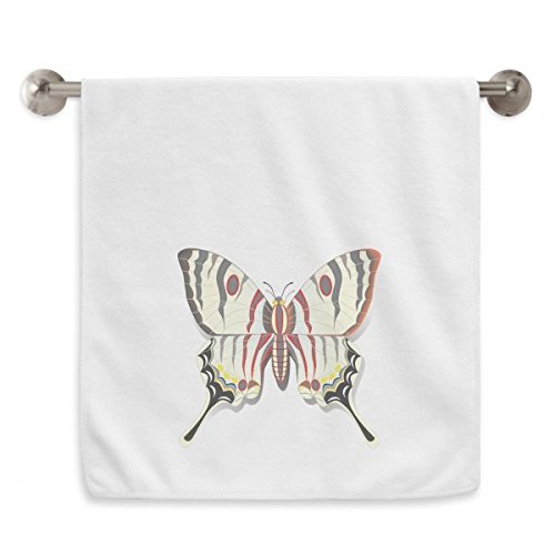 Serviettes débarbouillettes papillon : le linge de bain blanc premium - 2