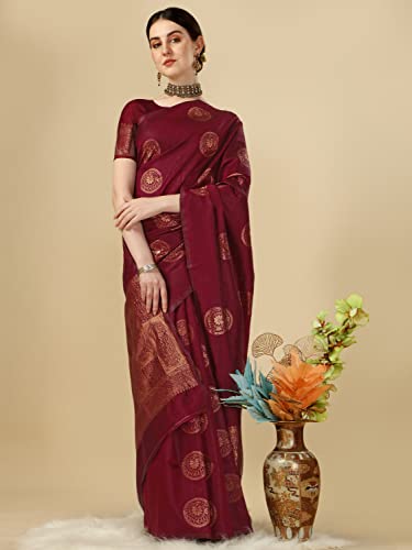 Image of Avantika Fashion Women's Kanjivaram Soft Silk Banarasi Sarees With Blouse Piece