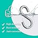 3 Inch 304 Stainless Steel Heavy Duty S Hooks - 2 PCS Large Metal S Hook for Hanging Plants, Hammocks & Utility Use Indoor Outdoor - 550lbs Static Load Capacity (2)