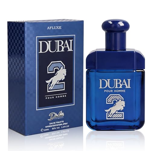 Image of AFLUXE Dubai 2 Eau de Parfum for Men, 3.4 Fl. Oz - Long Lasting Fresh Woody and Mint Fragrance, Intense Sandalwood & Citrus Men's Perfume