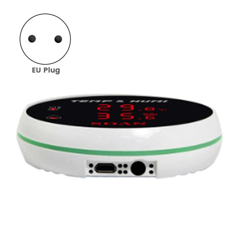 Termometro WiFi con Sonda da 1M, Display Digitale LCD, Controllo Della Temperatura, Notifiche Push 'App, Presa EU.