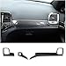 YOCTM ABS Carbon Fiber Look Dashboard Panel Trim Door Handle Cover for Jeep Grand Cherokee 2014 2015 2016 2017 2018 2019 2020 2021 Interior Accessories Decorative Cover
