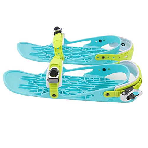 Mini patins de ski pour adulte réglables avec boucles acier inoxydable pour parc à neige