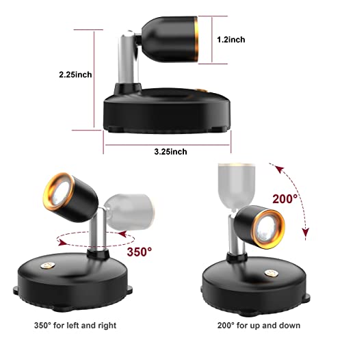 image for Shineled Wireless Spotlight, Led Picture Light, Accent Light, 2 Pack B