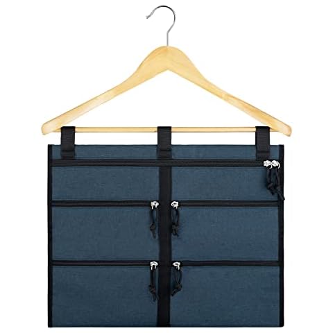 Hanger Diversion Safe for Money Cash, Bukere Secret Safe Pocket for Home, Travel, College Dorm, Large Zipper Pouch, Great for Storing Money, Jewelry, Passport, Document Cover