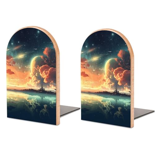 Serre-livres animés décoratifs en métal pour étagères de salon - 2