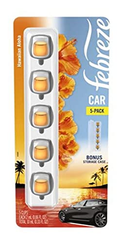 Image of Febreze Air Freshener Car Vent Clips, Hawaiian Aloha (5 Count)
