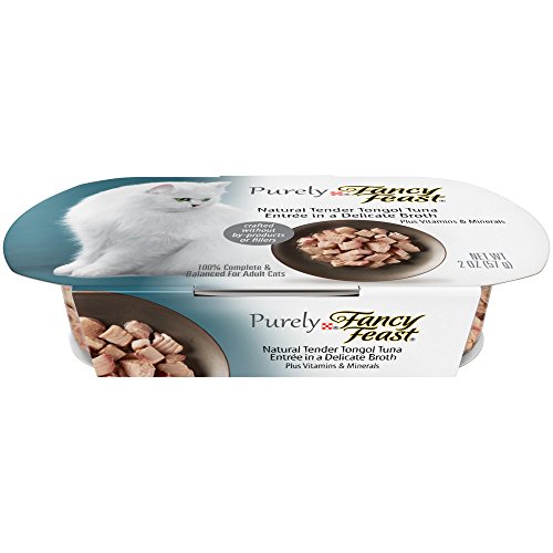 Fancy Feast Purely Tender Tongol Tuna Cat Food, 2-oz, case of 10