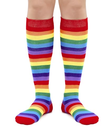 Image of American Trends Women's Knee High Socks, Novelty Holiday Printed Tall Tube Socks, Casual & Party Athletic Sports Stockings