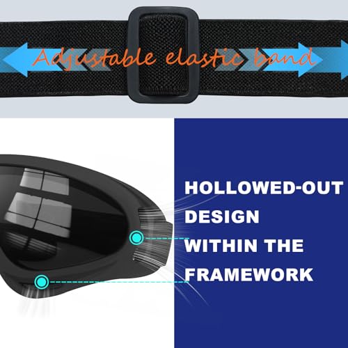 3 Pack Ski Goggles ATV Dustproof Dirt Bike Goggles UV Protection Foam Anti for Ski Racing Riding, Off Road Waterproof Motocross - Image 3