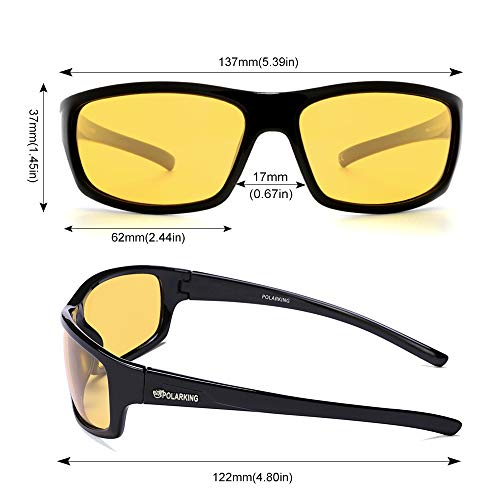 Night Vision Glasses for Men and Women, Driving Eyewear Wrap Around Yellow Lens Nighttime Glasses Goggles4