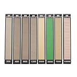RUIXIN PRO 8PCS Diamond Sharpening Stones, #200#400#800#1200#3000#5000#7500#10000 Grit for RUIXIN PRO RX-008 RX-009 Knife Sharpening Fixed-Angle Kit, Professional Whetstone Kit for Kitchen Outdoor
