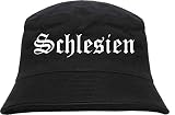 HB_Druck Schlesien Fischerhut - Bucket Hat Schwarz L/XL