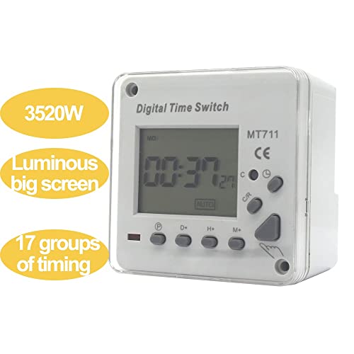 Interrupteur de minuterie numérique JFDBGU MT711 programmable - 5
