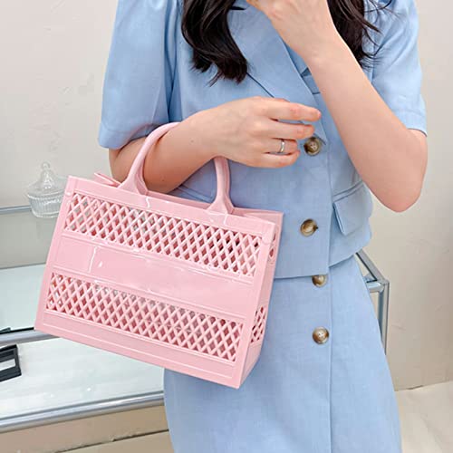 Sac de plage de grande capacité en PVC transparent chic - 3