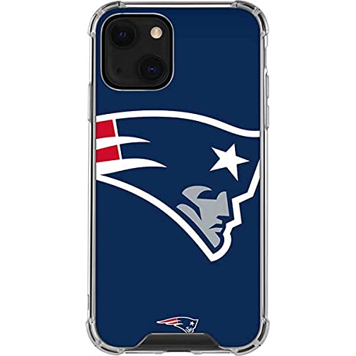 Skinit Clear Phone Case Compatible with iPhone 13 - Officially Licensed NFL New England Patriots Large Logo Design