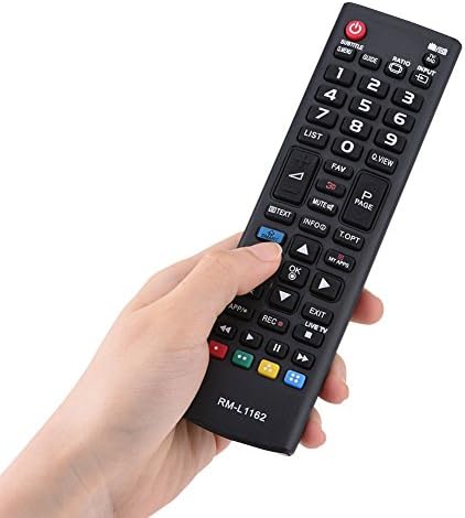 A hand holding the Zerone RM-L1162 remote control
