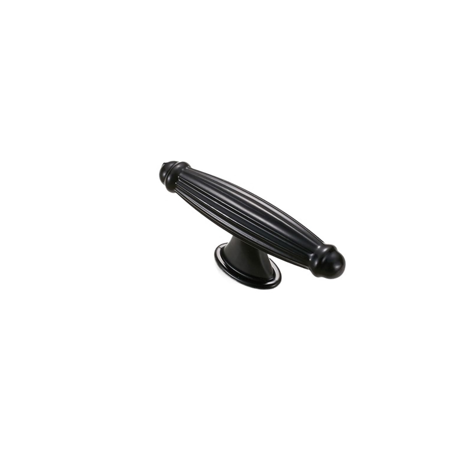 Tiradores de aleación de aluminio con elegante acabado negro mate para armarios