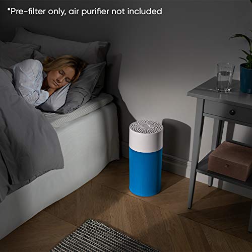 Blueair Blue Pure 411 Light Blue Pre-Filter, Washable Fabric Traps Pollen, Pet Hair & Dust, Diva Blue #TOP5