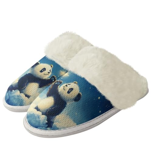 Womens Slippers Non-slip Winter Warm with Memory Foam Fluffy House Shoes Indoor Bedroom House Slippers