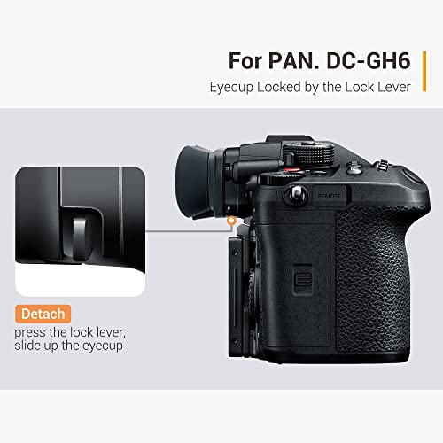 Soft Silicon Camera Viewfinder Eyecup Eye Cup Eyepiece Replacement For Panasonic Lumix Dc-Gh6 Gh5 Ii Gh5M2 Dc-Gh5S Dc-Gh5 Camera Evf Eyeshade Protector Replaces Panasonic 4Ye1A561Z #TOP3