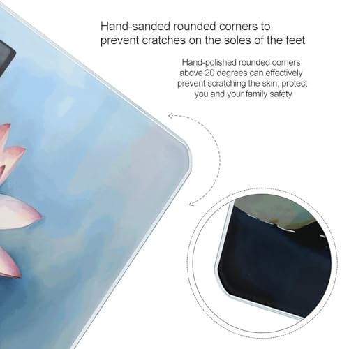 Báscula Digital de Baño Lotus Flower Painting 180kg miniatura 4