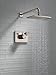 Delta Faucet Vero 17 Series Dual-Function Shower Trim Kit with Single-Spray Touch-Clean Rain Shower Head, Stainless T17253-SS (Valve Not Included)