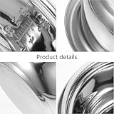 PartyKindom Universal Stainless Steel Rice Cooker Inner Lid Replacement Pot 9 Inch Steel Insert for Even Heating and Multi Cooking Use - Image 5