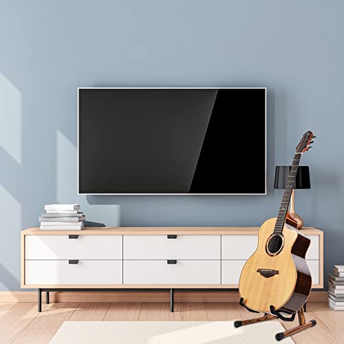 Snigjat Acoustic Guitar Stand, Wooden Guitar Stand With Tiger Grain, Floor Electric Guitar Stand With Foam, A-Frame Folding Guitar Stand For Bass, Cello, Mandolin, Banjo, Gifts For Guitar Players #TOP6