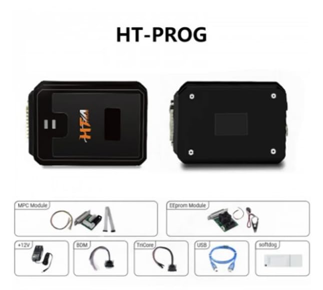 Nuova versione completa HTprog con Dongle HT Prog funziona per KT200 da solo come strumento di sintonizzazione chip ECU supporta la clonazione di modelli multi-ECU