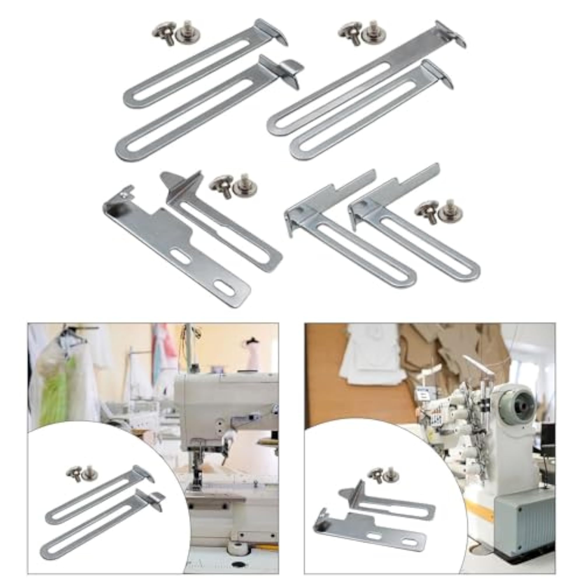 4xQuilting Foot Folder for Sewing Machine, 7.3cmx1.2cm